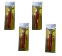 BeeSavvy T-Handle Bicycle Pump, Compact And Lightweight, Ergonomic T-Handle, Multiple Nozzles, Manual Pump For MTB, Road Bikes, Kids Cycles, Football, Basketball & Daily Use (Pack of 4)