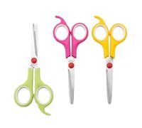 BeeSavvy Tailor Scissors, Stainless Steel, Ergonomic Design, Comfort Grip, Multi-Purpose, Utility Scissors for Tailoring, School, Office & Household Use,5.5Inch (Assorted Colours)
