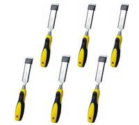 BeeSavvy Woodworker Chi-sel, Ergonomic Anti-Slip Handle, Reliable and Versatile, Shock-Resistant Design, Carpentry, Joinery, Furniture Making & DIY Woodworking Projects, 25mm, (6 Pcs)