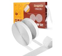 Beesgarden Heavy Duty Hook and Loop Adhesive Tape 20mm x 10m with Dispenser, Extra Strong Double Sided Stick On Tape for Room Décor & Home, Office,Desk, Garage, Car Carpet Sofa Picture Frame