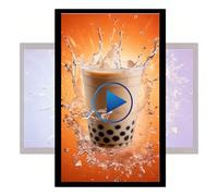 BEESOM LED Digital Advertising Screen,Digital Advertising Display Screen 21.5",HDMI/USB/WiFi Connection,Vertical/Horizontal Switch,Advertising Media Player,for Restaurant Marketing Display 21.5in