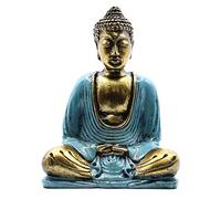 Beespoke Gifts Teal & Gold Buddha - Medium