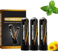Beestrong Nasal Inhaler, BeeBoom Nasal Inhaler for Prostate Wellness, Beemax Nasal Inhaler Stick, Biancat Beebreathe Bee Wellness Inhaler, Prostate Care Nasal Therapy Inhaler (3 Pcs)