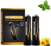 Beestrong Nasal Inhaler, BeeBoom Nasal Inhaler for Prostate Wellness, Beemax Nasal Inhaler Stick, Biancat Beebreathe Bee Wellness Inhaler, Prostate Care Nasal Therapy Inhaler (2 Pcs)