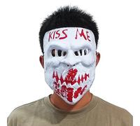 BEESUM 2023 PVC Horror Killer Election Years Kiss Me Blood Mask for Halloween Party Costume Props