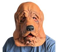 BEESUM 2026 New Edition Shar Pei Dog Head Mask Puppy Pug Costume for Halloween Party