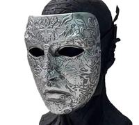 BEESUM New Version Baldwin of Jerusalem Costume Mask Ancient Embroidered Adult Mask Props Resin