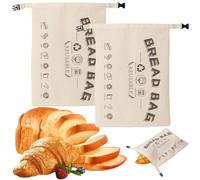 Beeswax Bread Bag - Loafguard Beeswax Bread Bag for HomemadeBread,Reusable Cotton Linen Bread Storage Bags for Sourdough & FreshBread,Portable Food Storage Bags for Home Picnic Traveling Daily Use