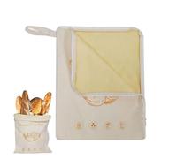 Beeswax Bread Bags for Homemade Bread & Sourdough,Reusable Beeswax Lining BreadBags,Moisture Lock with Zip for BreadFreshness with Sealing,Food Storage Cloth Bag,Ideal for Bakers,Kitchen, Travel