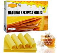 Beeswax Candle Set Taper Handmade,20 pcs Natural Honeyc/omb Texture Tapered Candles,Bees Wax Can/dles Gift Set,6-7 Hour Lasting Unscented Dinner Cand/les,Decorative Ca/ndle Gift S/ETS in Wooden Box