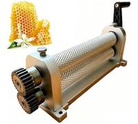 Beeswax Comb Foundation Roller Mill Machine, 280mm for Beekeeping, Wax Sheet Mills, Roller Stamper Printing Machine for Hive Maintenance