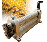 Beeswax Comb Foundation Roller Mill Machine, Manual Honeycomb Press for 5.4mm/4.9mm/4.8mm Cell Sizes, Thick to Thin Wax Strip Processing
