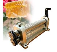 Beeswax Comb Foundation Roller Mill, Manual Honeycombs Stamper Printing Machine, 50x280mm, Ideal for Bee Wax Rollers and Honeycomb Cell Size 4.9mm
