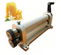 Beeswax Comb Foundation Roller Mill, Manual Portable Bee Wax Press Machine for Honeycomb Production, 280mm with 4.9/5.1/5.4 mm Cell Size