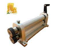 Beeswax Foundation Press Machine for Beekeeping, Aluminum Roller with Adjustable Cell Sizes, Efficient Honeycomb Production Equipment