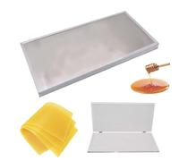 Beeswax Foundation Press Machine - Non-Stick Silicone Mold for Backyard and Commercial Beekeeping, Easy Batch Transfer, 5.35mm Thickness