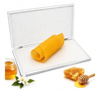 Beeswax Foundation Sheet Machine with Sheet Mold Casting, Cell Size Beeswax Embossing Mold, Silicone Mold for Stamping Beeswax, Easy Demoulding, Beekeeping Supplies 4.9mm