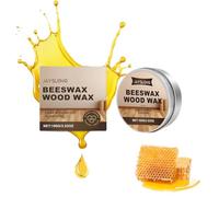 Beeswax Furniture Polish, Wood Floor Care Wax, Chopping Board Conditioner, Wood Butter Made with Beeswax, for Dining Table Floor Doors Chairs Cabinets to Protect and Care