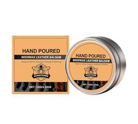 Beeswax Leather Conditioner Balm - Detailing and Footwear Care | Moisturizing Natural Leather Balm for Boots Furniture Jackets Purses Seat Belts Car Interior Softening Protection and Restore