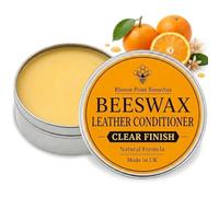 Beeswax Leather Conditioner & Restorer Balsam with Orange Oil - 100ml | UK Made | British Beeswax Organic Olive Oil | Nourishes, Restores & Protects Leather - Sofas, Shoes, Bags, Boots, Car Seats