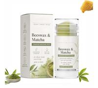 Beeswax & Matcha Balm, Portable Multi-Purpose Dry Skin Repair Balm, Deep Hydration Stick for Elbows Knees Hands Heels, Sealed Nourishing Balm for All-Day Care (1PC)