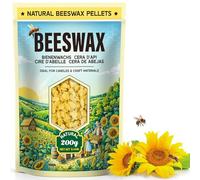 Beeswax Pellets for Candle Making - 200G/908G/2.2KG Organic Beeswax for Candles, DIY Projects, and Skin Care Supplies - 200g Yellow Beeswax