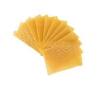 Beeswax Sheets 10 Pack Beeswax Foundation Sheets for Beekeeping Hive Frames Honeycomb- Building Starter Yellow 13.2x9cm Garden Tools
