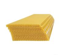 Beeswax Sheets for Candle Making Natural Wax Plates Bee Frame Foundation 415x195mm Yellow 30pc