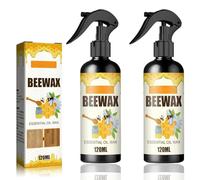 Beeswax Wood Polish Spray, Natural Micro-Molecularized Beeswax Spray, Beeswax Furniture Polish, Beeswax Wood Polish & Conditioner, Waterproof & Restorer Wood Wax for Furniture, Floor (2PCS)