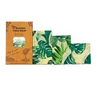 Beeswax Wraps | Eco Friendly Sustainable Reusable Food Wraps | Biodegradable Zero Waste Plastic Free Food Storage | Bowl Covers | Organic Bees Wax Cheese Bread Sandwich Wrappers (Green)