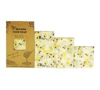 Beeswax Wraps | Eco Friendly Sustainable Reusable Food Wraps | Biodegradable Zero Waste Plastic Free Food Storage | Bowl Covers | Organic Bees Wax Cheese Bread Sandwich Wrappers (Bees)
