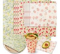 Beeswax Wraps for Food, 9 Pack Reusable Bees Wax Wraps, Zero Waste, Food Storage Beeswax Paper, Sustainable Wax Paper(1XL+3M+5S) Food Wrap, Sandwich Wrap & Bowl Covers