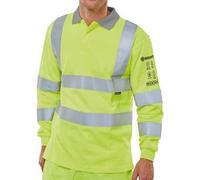 Beeswift ARC Compliant High Visibility Polo Shirt Saturn Yellow 5XL