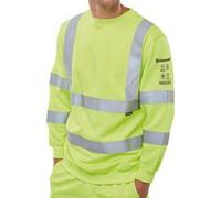 Beeswift ARC COMPLIANT SAT YELLOW SWEATSHIRT 6XL