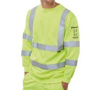 Beeswift ARC Compliant High Visibility Sweatshirt Saturn Yellow M