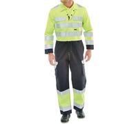 Beeswift ARC Flash High Visibility Coverall Saturn Yellow/Navy Blue 44 CARC7SYN44