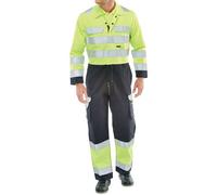 Beeswift ARC Flash High Visibility Coverall Saturn Yellow/Navy Blue 46 CARC7SYN46
