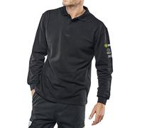 Beeswift Arc Flash Polo Shirt Flame Retardant Anti-Static Navy Blue L CARC1NL