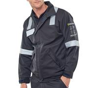 Beeswift ARC Woven Jacket Fire Retardant Anti-static Navy Blue M CARC920NM