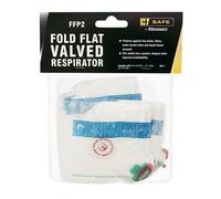 Beeswift B-Safe FFP2V Fold Flat Valved Mask White (Pack of 5) - BS035
