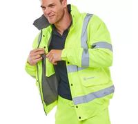 Beeswift Bomber Jacket Fleece Lined High Vis Yellow X Large (Pack 1) - CBJFLSYXL