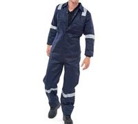 Beeswift Burgan Boilersuit Fire Retardant Anti-Static Navy Blue 50 CFRASBBSN50