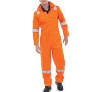 Beeswift Burgan Boilersuit Fire Retardant Anti-Static Orange 42 CFRASBBSOR42