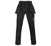 beeswift Burgos Stretch Ripstop Holster Pocket Trousers Cargo Pocket Utility Pants Protective Clothing - Black - 44 Short