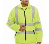 Beeswift Carnoustie Hi Vis Fleece Jacket Saturn Yellow Medium