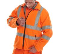 Beeswift Carnoustie High Visibility Fleece Jacket Orange Small CARFORS