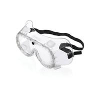 Beeswift Chemical Goggles with Elastic Strap Clear/Black BBCG