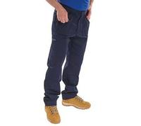 Beeswift Click Action Work Trousers Navy Blue 34