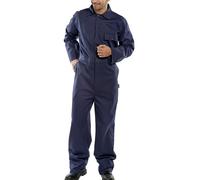 CLICK COTTON DRILL BOILERSUIT NAVY BLUE 42