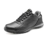 Beeswift Click Double Density S1 Leather Upper Trainer Shoe 1Pr Black 8 CF7BL08